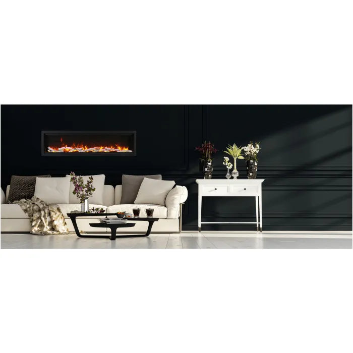  Amantii - Symmetry - Clean Face Indoor/Outdoor Electric Fireplace, Smart 