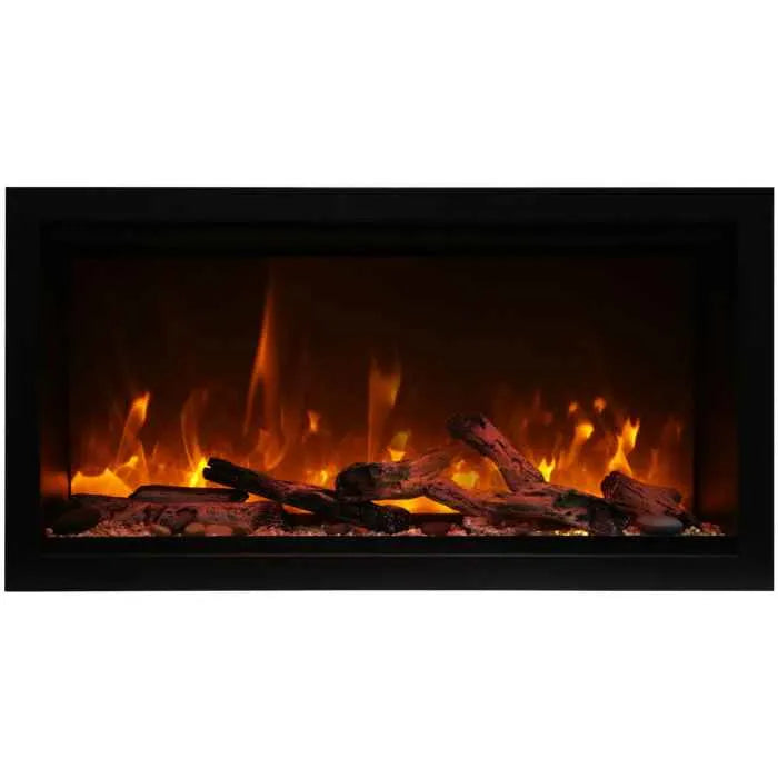 Amantii - Symmetry XT- Clean Face IndoorOutdoor Electric Fireplace, Smart 