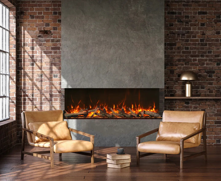 Amantii -  Tru View Deep XT Series - IndoorOutdoor, 3-sided Electric Fireplace, Smart 