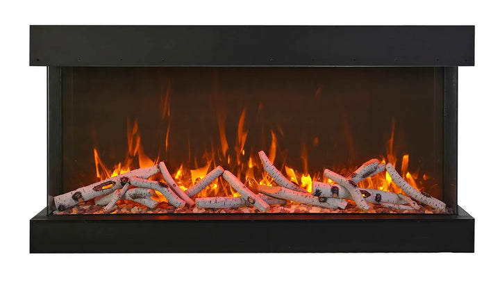Amantii -  Tru View Deep XT Series - IndoorOutdoor, 3-sided Electric Fireplace, Smart 
