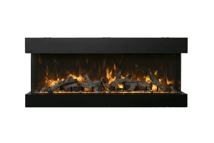 Amantii - Tru View Series - Indoor/Outdoor, 3-Sided Built-In Electric Fireplace, Smart [40", 50", 60", 72"]