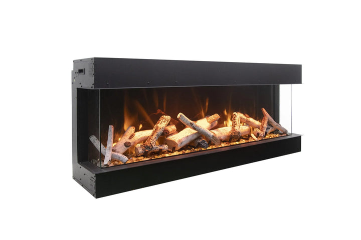 Amantii - Tru View Series - Indoor/Outdoor, 3-Sided Built-In Electric Fireplace, Smart 