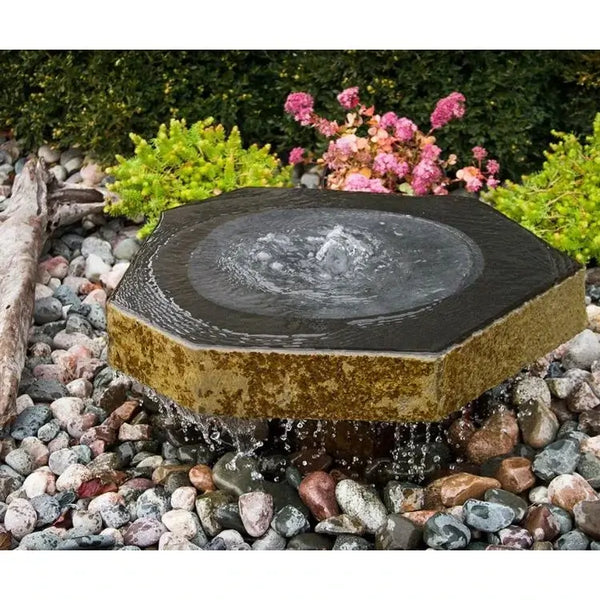 Blue Thumb - Zenshu Basalt Bird Bath Fountain Kit