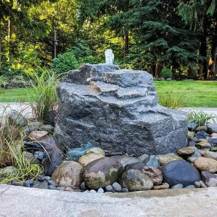Blue Thumb - Mountain Spring Rock Fountain Kit with stone
