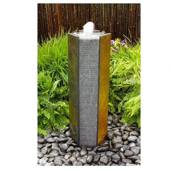 Blue Thumb Octagon Basalt Tower Granite Fountain Kit