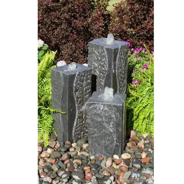 Blue Thumb Polished Comer Triple Tower Granite Fountain Kit