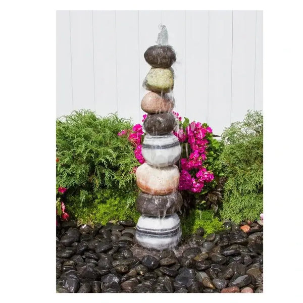 Blue Thumb Stacked Pebble Granite Fountain Kit