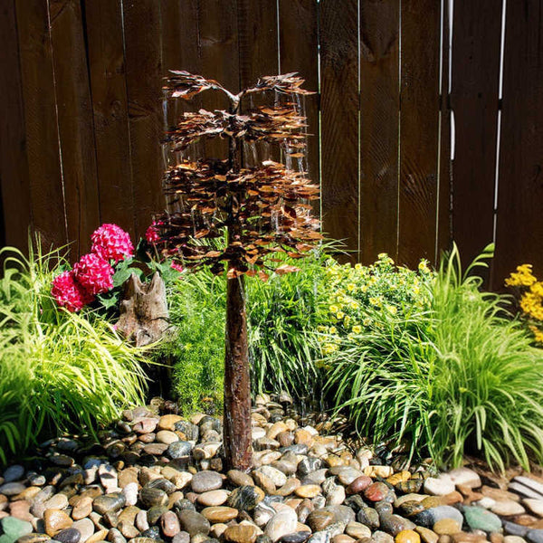 Blue Thumb -  40" Copper Sequoia Tree Complete Fountain Kit  - Handcrafted, Artisan