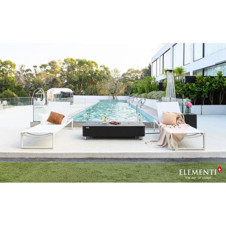 Elementi Plus Valencia Fire Pit Table with Marble Porcelain Top