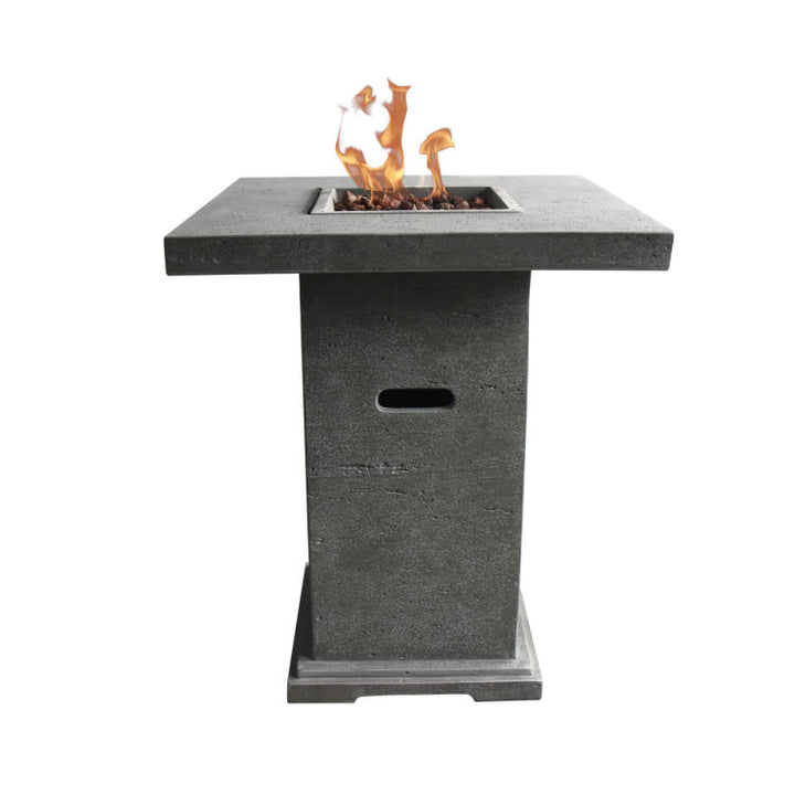 Elementi Montreal Fire Pit Bar Table - Light Gray
