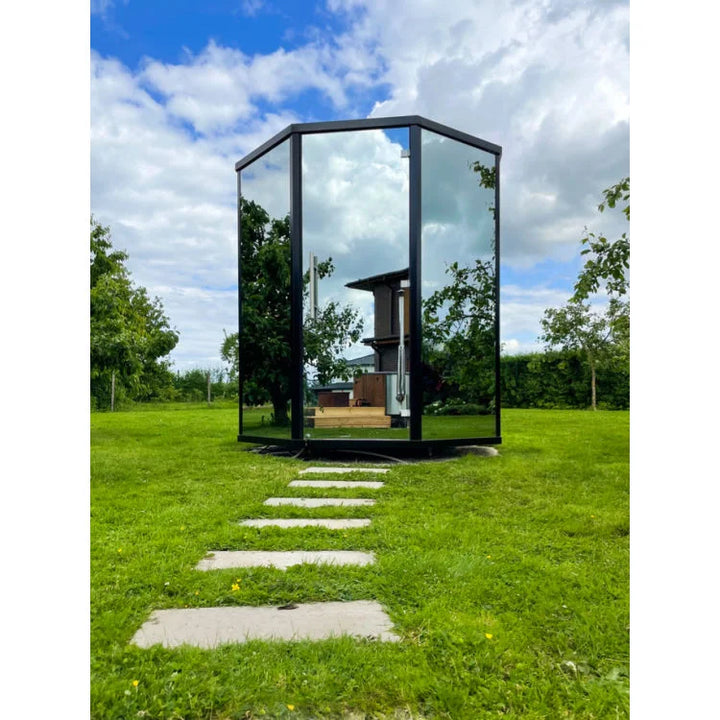 Haljas House Single Luxury glass mirrored sauna