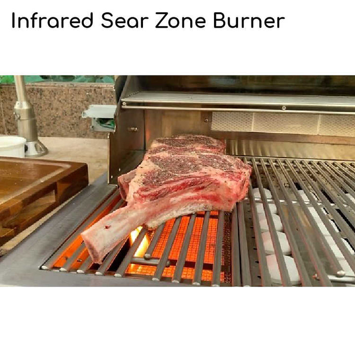 Kokomo Grills Infrared Sear Zone Burner - In Use