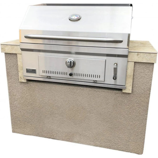 Kokomo Grills St Martin 4 ft BBQ Island with Built-In 32" Charcoal Grill
