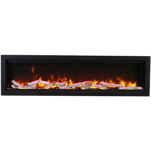 Remii - SMART Basic Clean-Face Built-In Electric Fireplace with Wall Mount