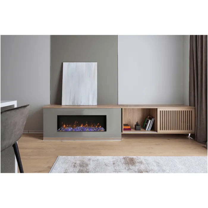 Amantii  - Panorma Slim Built-In Indoor/Outdoor Electric Fireplace, Smart