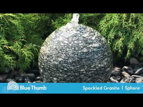  Blue Thumb - 20" Speckled Granite Sphere Fountain Kit video