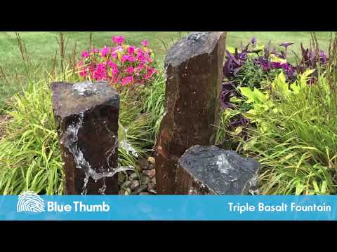 Blue Thumb Basalt Triple Fountain Video