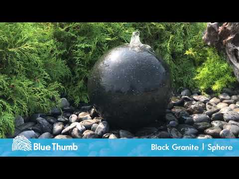 Blue Thumb - 16" Black Granite Sphere Fountain Kit video