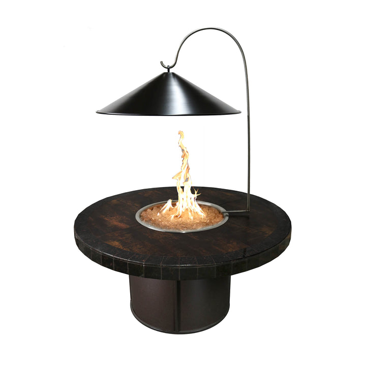 Cone Fire Pit Cover with Heat Reflector | The Outdoor Plus