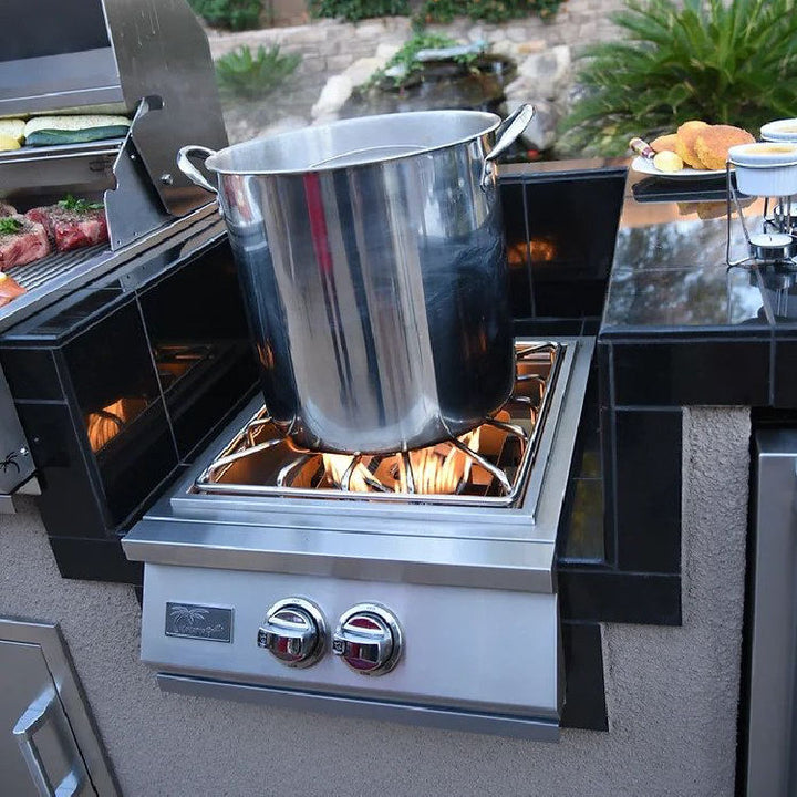 Kokomo Grills Built-In Power Side Burner - Accommodating 5 Gallon Pot