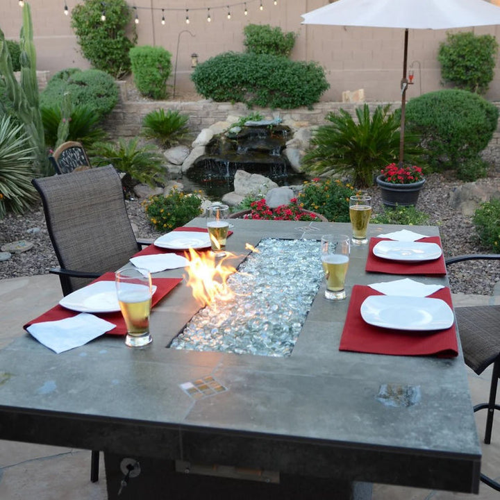 Kokomo Grills Entertainer Bar Gas Fire Pit Table - Perfect for Dining and Entertaining guests