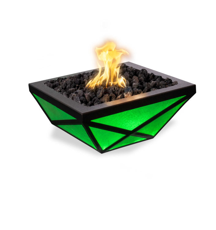 The Outdoor Plus LED Gladiator Fire Bowl - Green LED Light