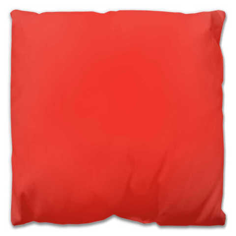 Outdoor Throw Pillow - Joyful 1 - Classic Red - Back