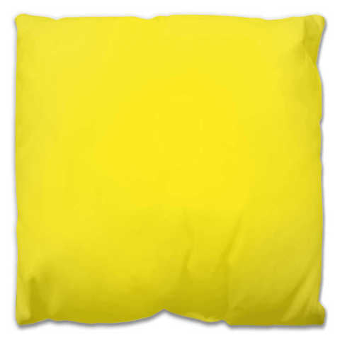 Outdoor Throw Pillow - Joyful 1 - Classic Yellow - Back