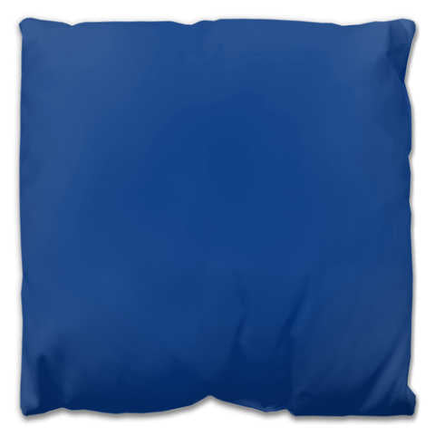 Outdoor Throw Pillow - Joyful 1 - Classic Blue - Back