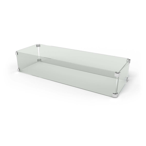 The Outdoor Plus - Rectangular Glass Wind Guard [Add-On; Made-to-Order]